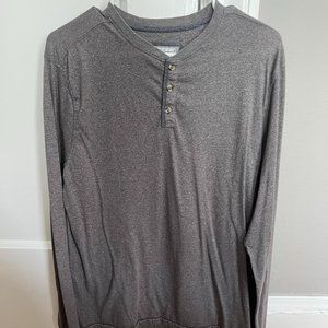Gray Long Sleeve Henley